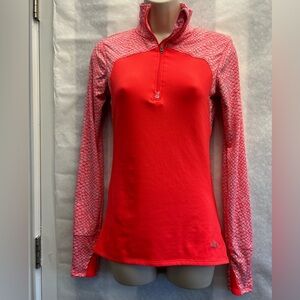 Under Armour Women's fitted Cold Gear Long Sleeve 1/4 zip pullover top Sz-S. Z17